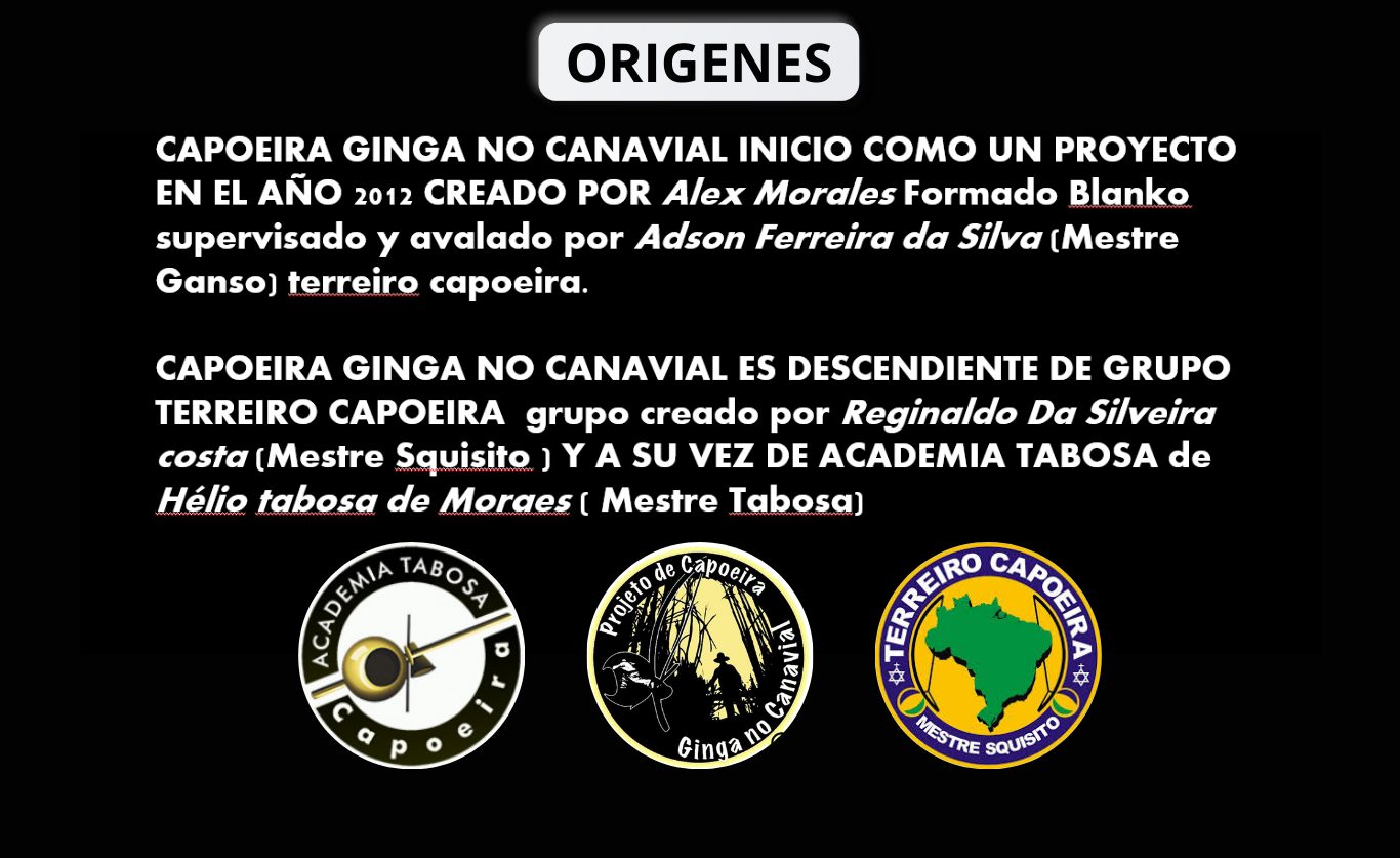Orígenes de Capoeira Ginga no Canavial